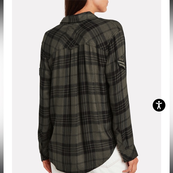 RAILS Women's Pepper Plaid Button Front Shirt Size S - Picture 3 of 13